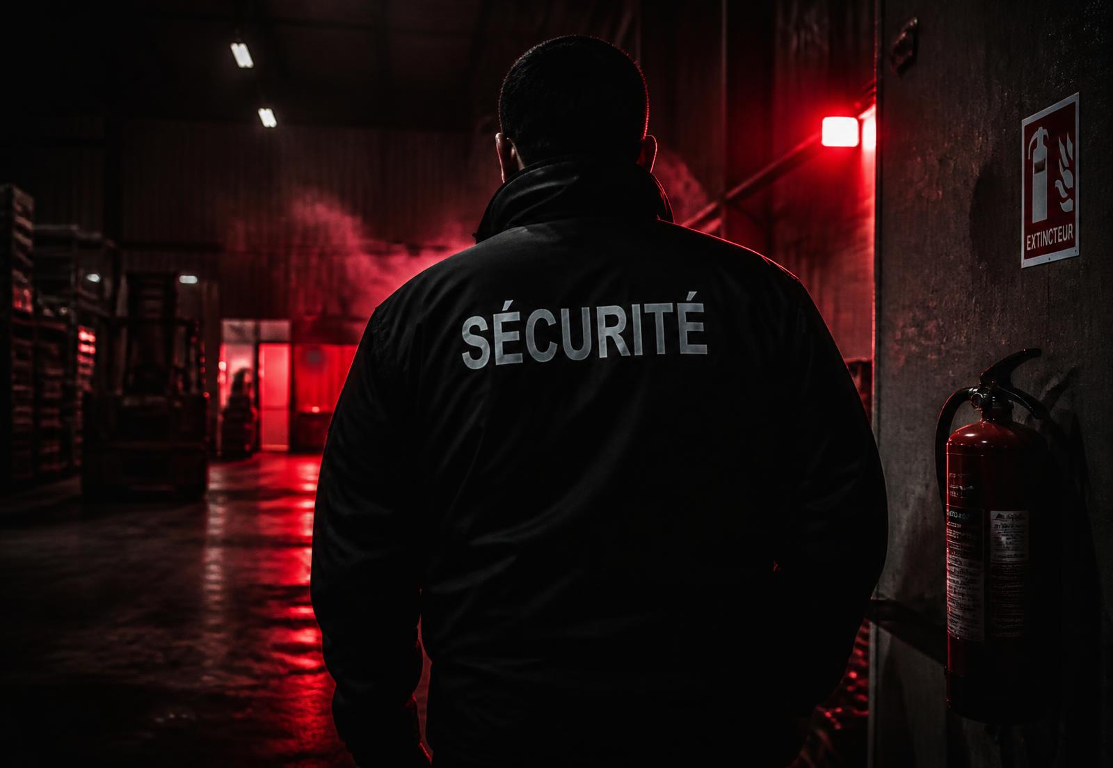 Agent de sécurité en intervention